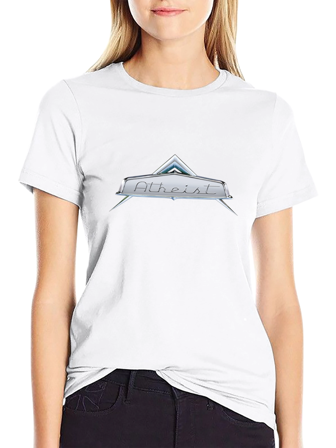 Atheist Logo Graphic Tee - Cool T-Shirt