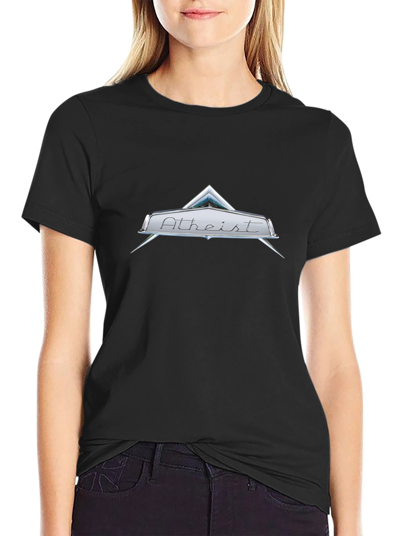 Atheist Logo Graphic Tee - Cool T-Shirt