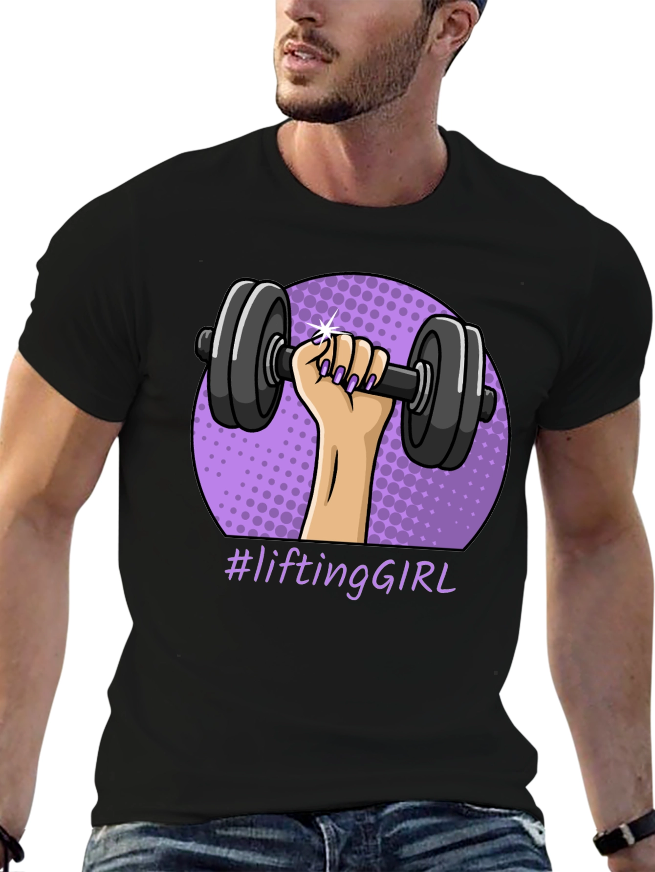 Lifting Girl Graphic T-Shirt - Workout Ready!