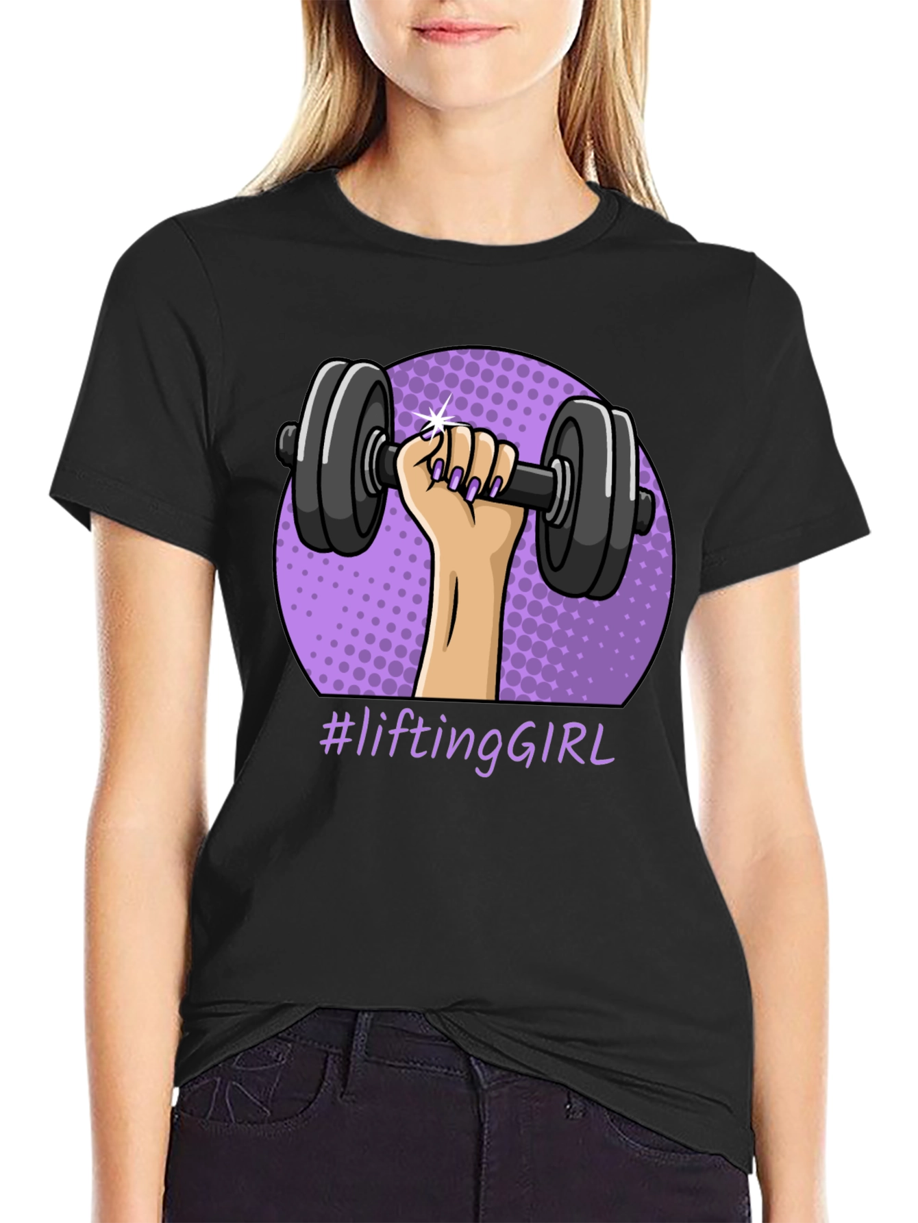 Lifting Girl Graphic T-Shirt - Workout Ready!