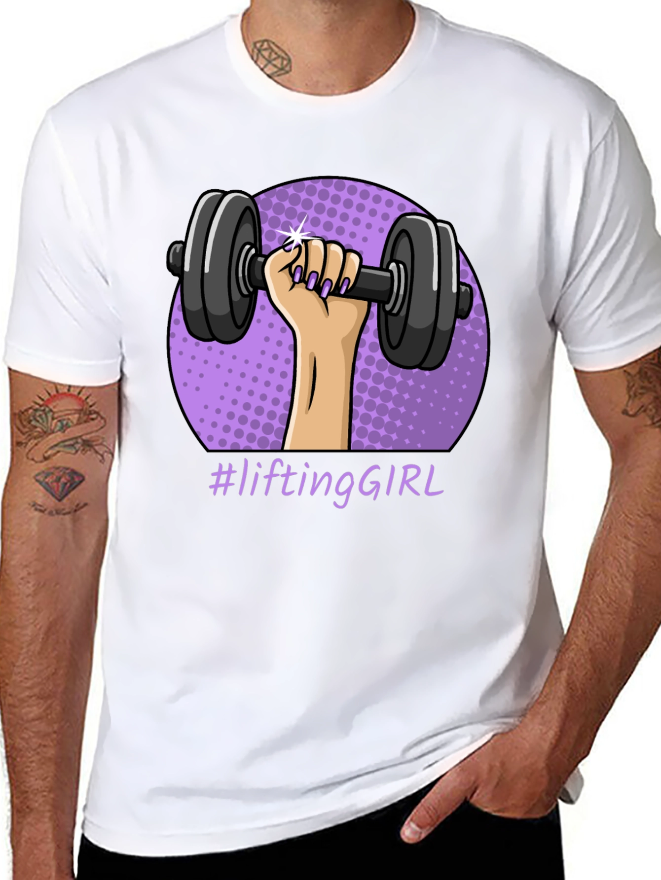 Lifting Girl Graphic T-Shirt - Workout Ready!