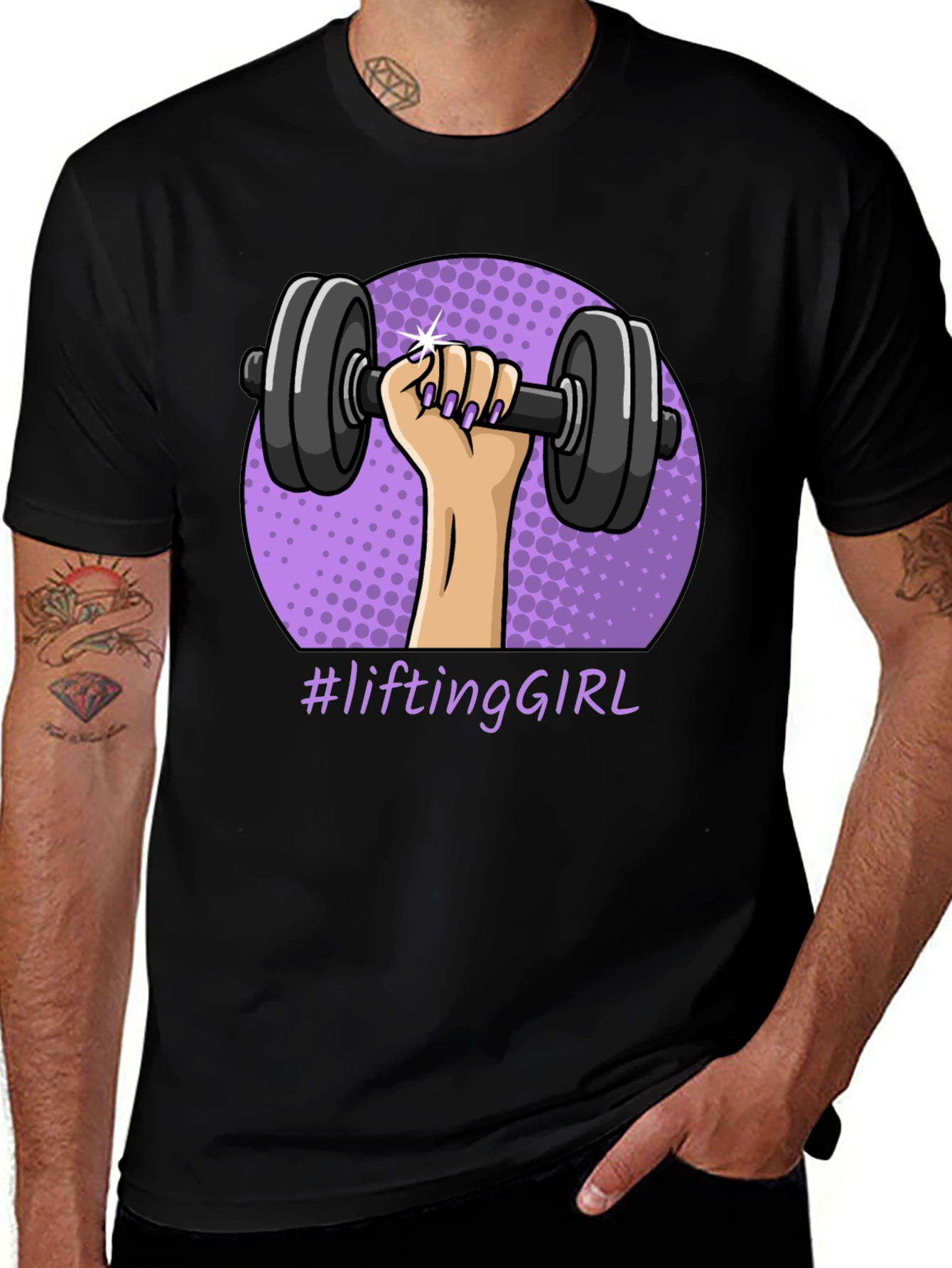 Lifting Girl Graphic T-Shirt - Workout Ready!