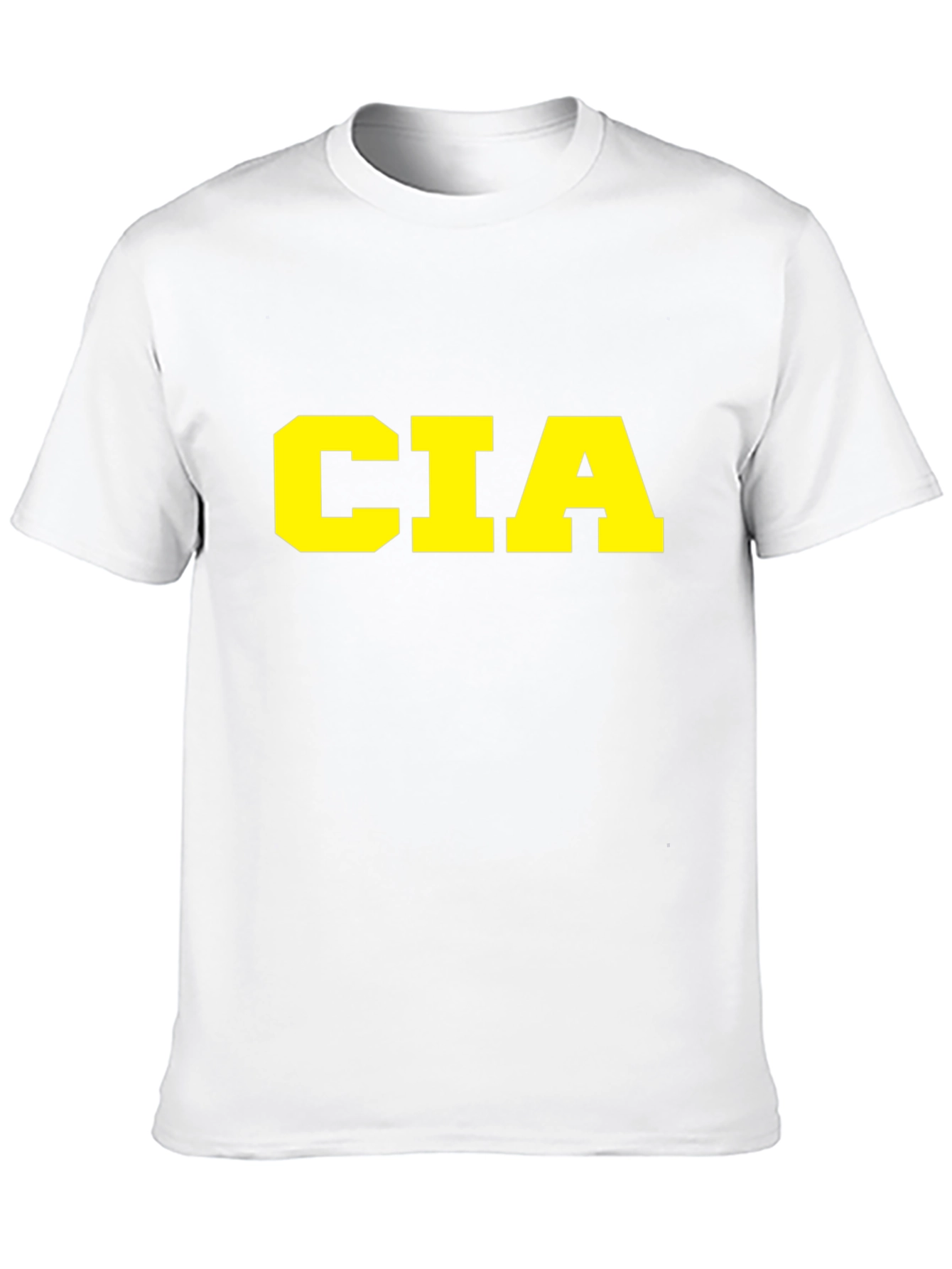 CIA Graphic T-Shirt - Black Cotton Tee