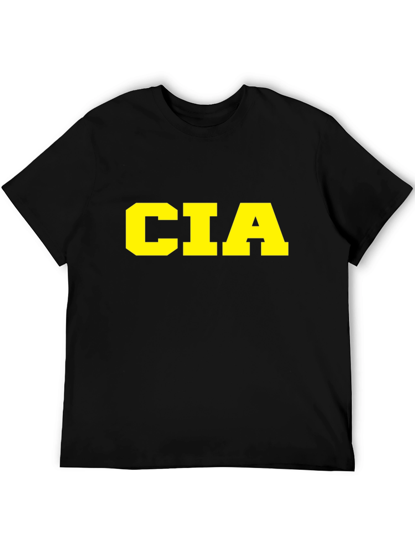 CIA Graphic T-Shirt - Black Cotton Tee