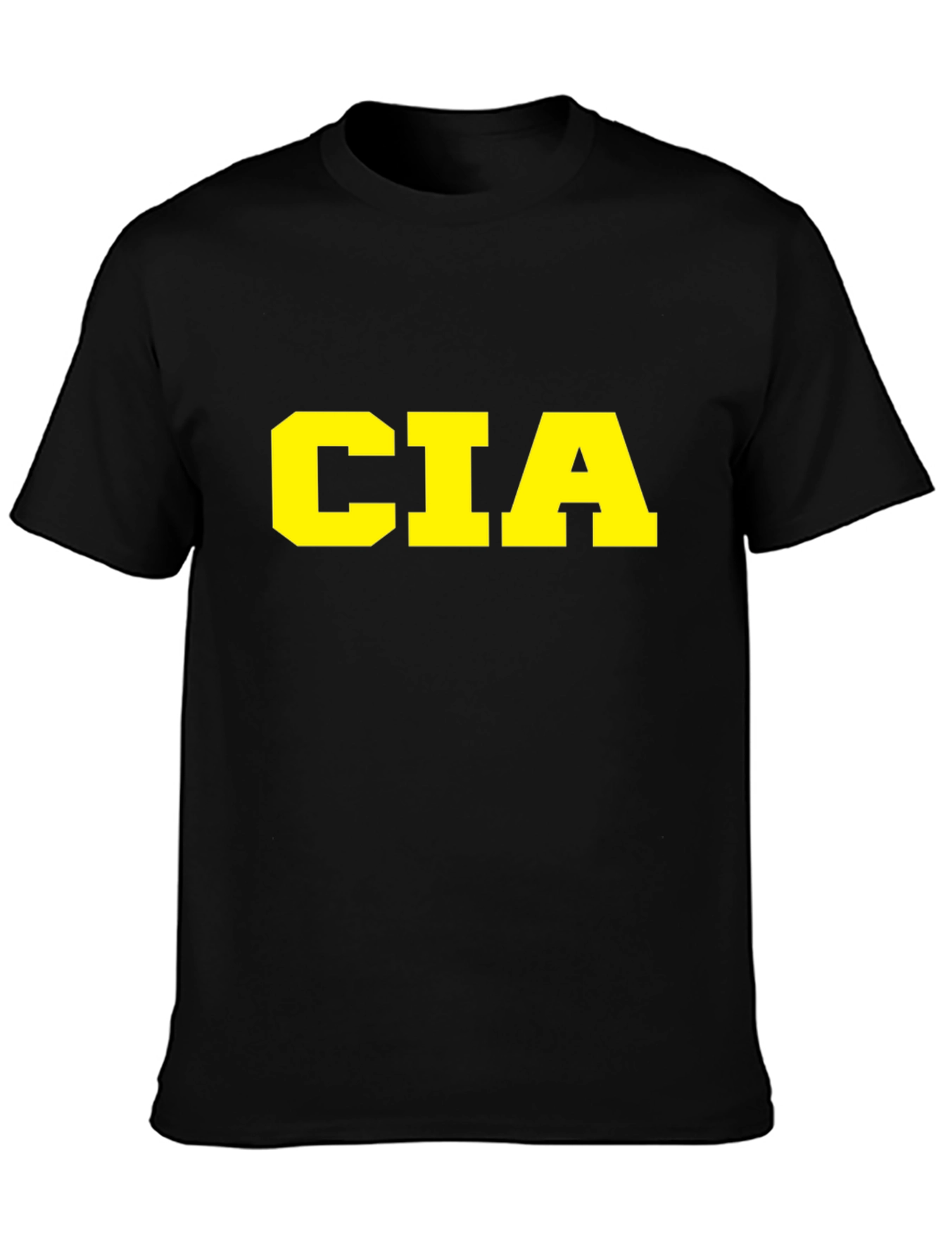 CIA Graphic T-Shirt - Black Cotton Tee
