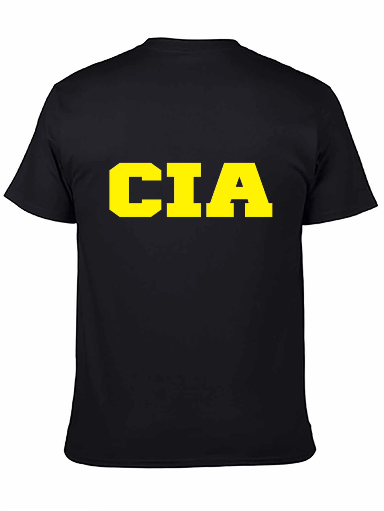 CIA Graphic T-Shirt - Black Cotton Tee