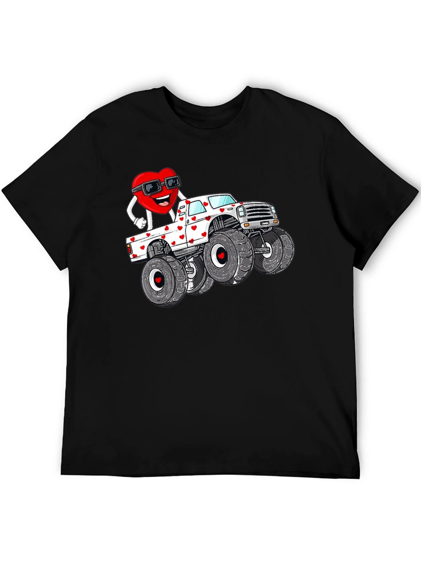 Valentine Monster Truck T-Shirt