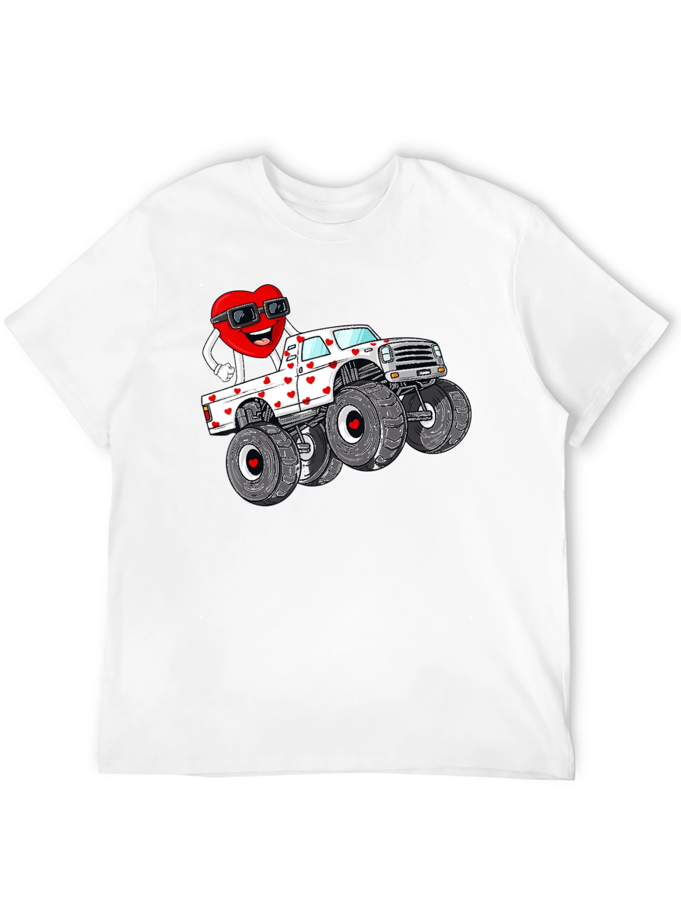 Valentine Monster Truck T-Shirt