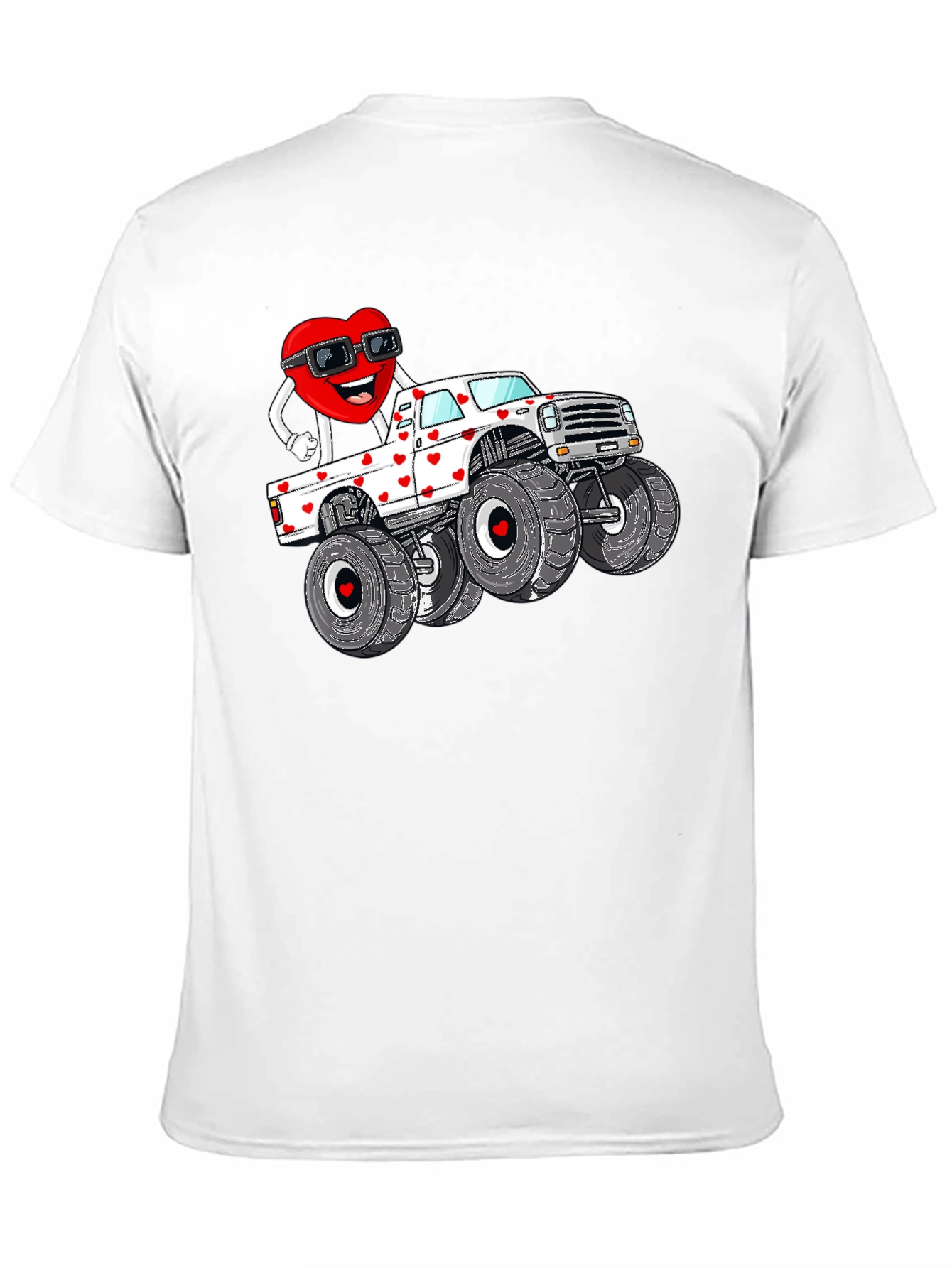 Valentine Monster Truck T-Shirt
