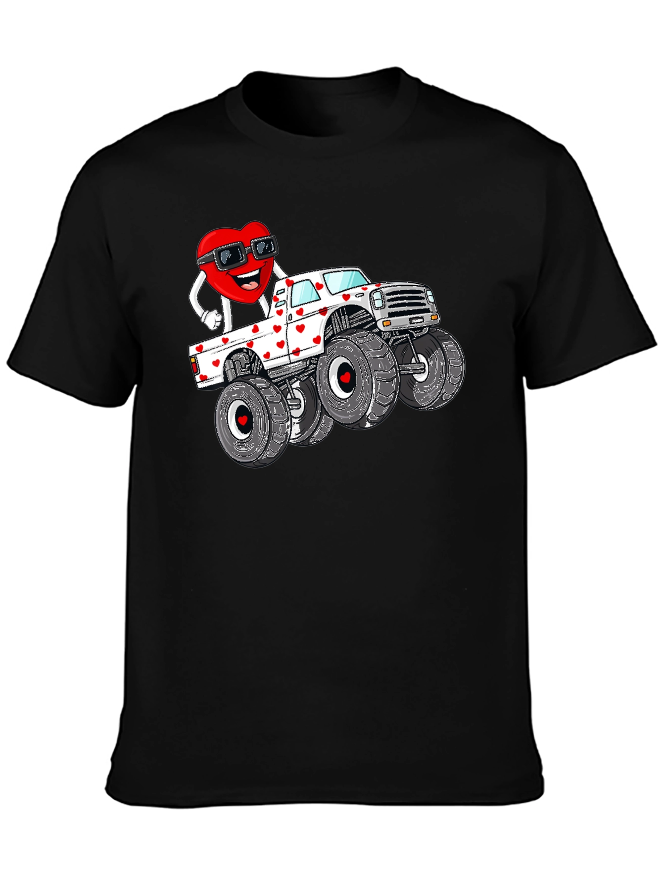 Valentine Monster Truck T-Shirt