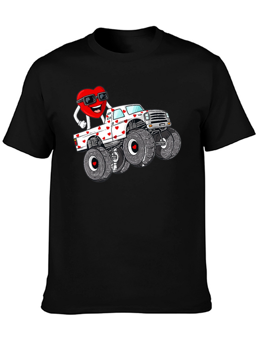 Valentine Monster Truck T-Shirt