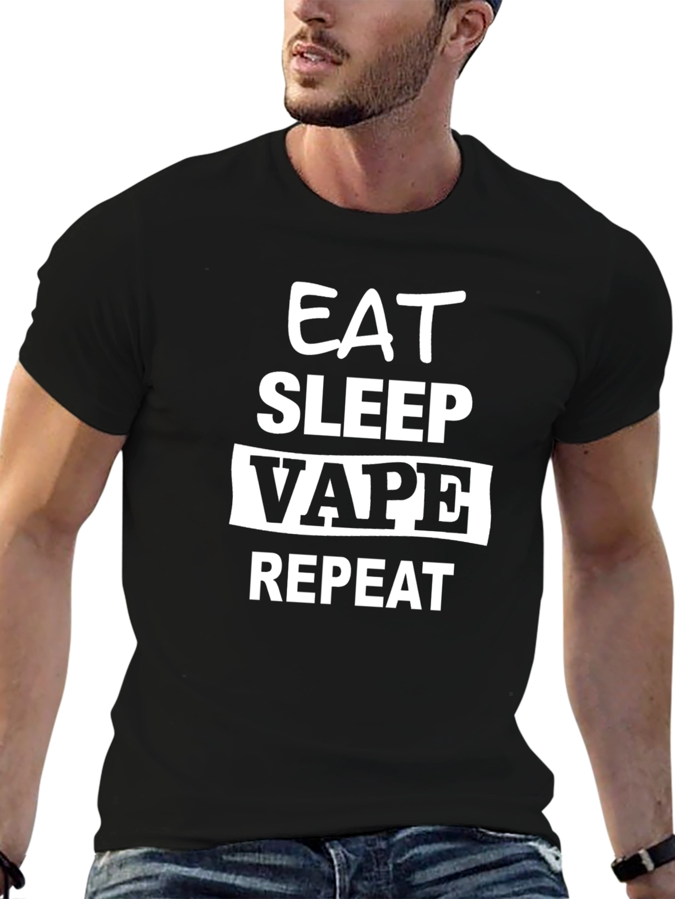 Eat Sleep Vape Repeat - Graphic T-Shirt