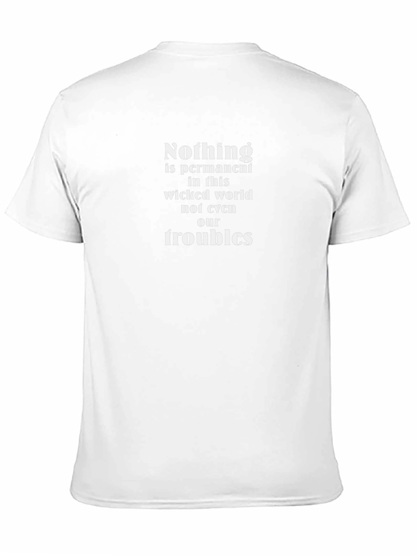 Nothing is Permanent Graphic T-Shirt - Black