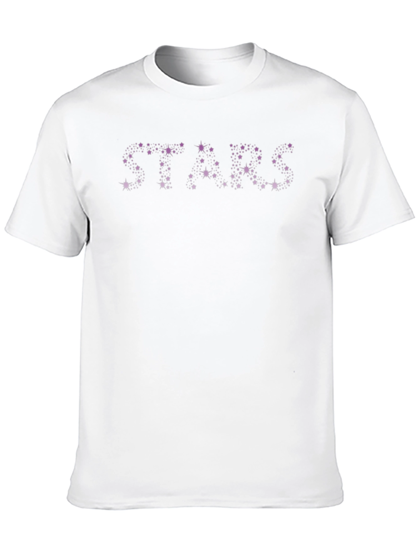 Stars Graphic Print Black T-Shirt
