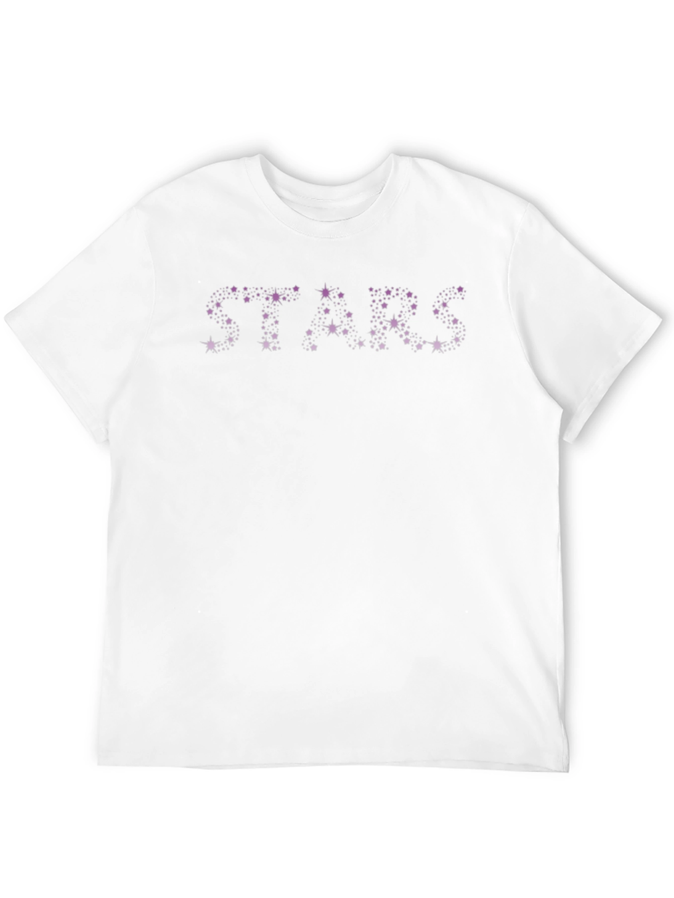 Stars Graphic Print Black T-Shirt