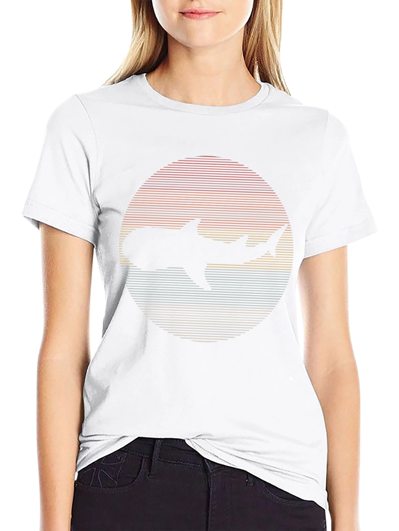 Retro Shark Graphic T-Shirt