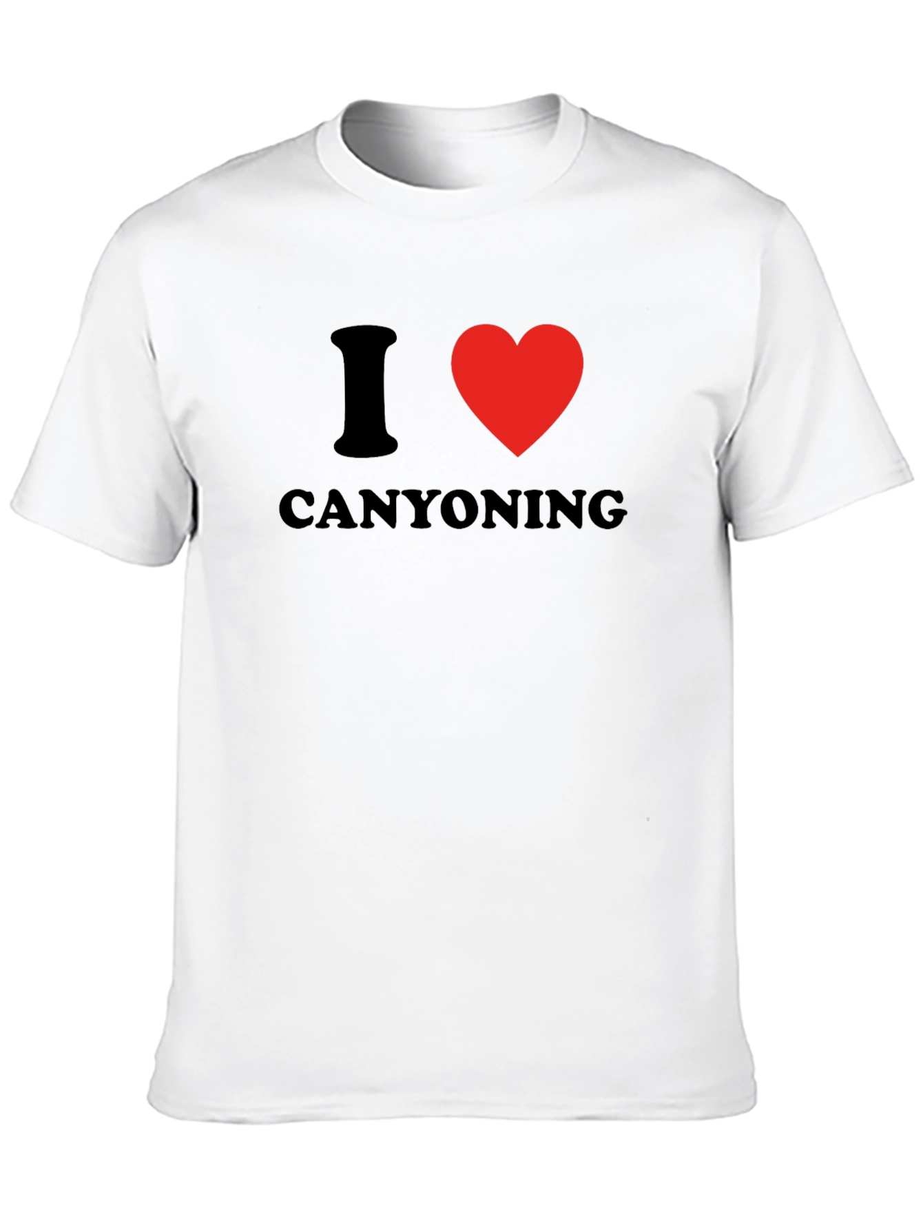 I Heart Canyoning Black T-Shirt