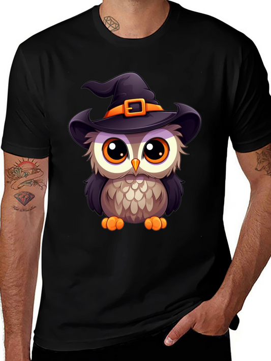 Cute Halloween Owl Witch T-Shirt