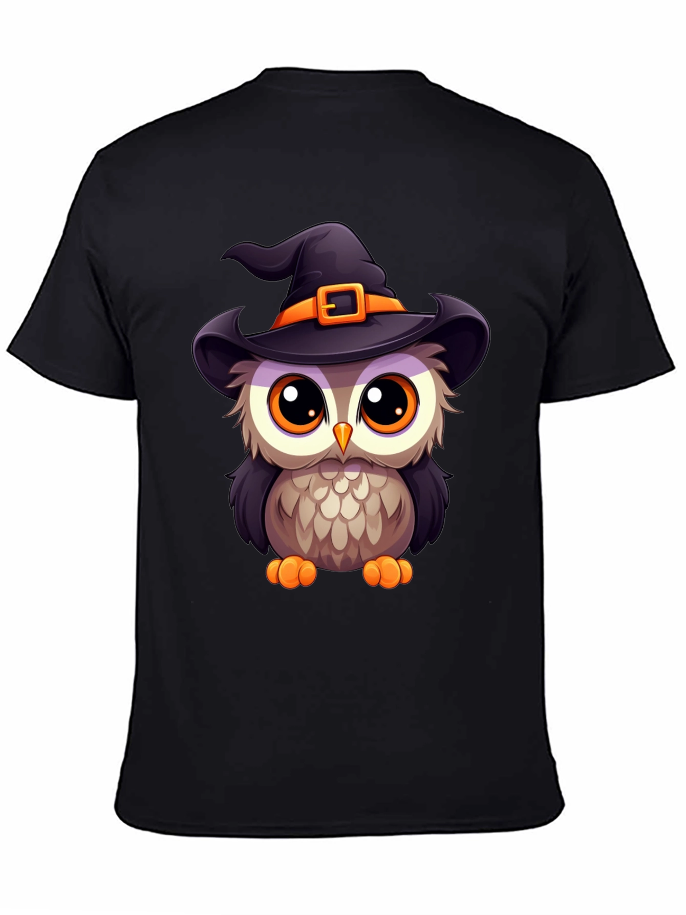 Cute Halloween Owl Witch T-Shirt