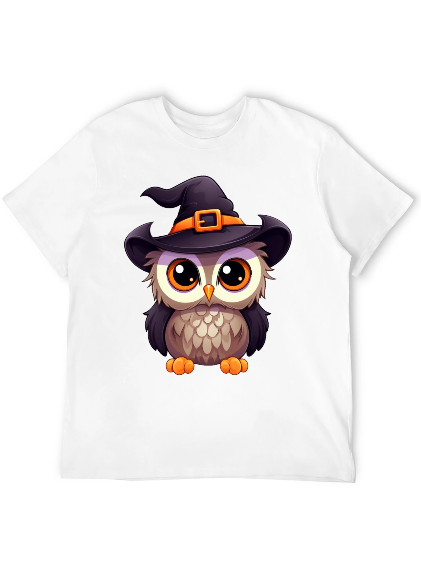 Cute Halloween Owl Witch T-Shirt