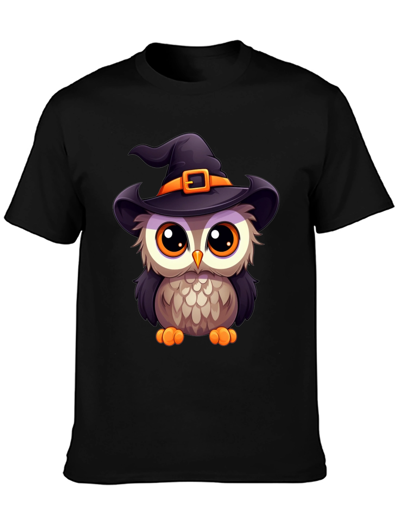 Cute Halloween Owl Witch T-Shirt