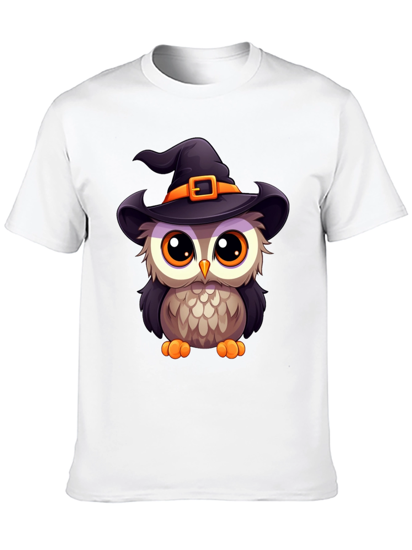 Cute Halloween Owl Witch T-Shirt
