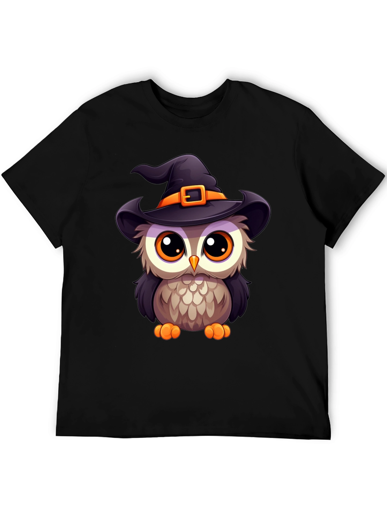 Cute Halloween Owl Witch T-Shirt