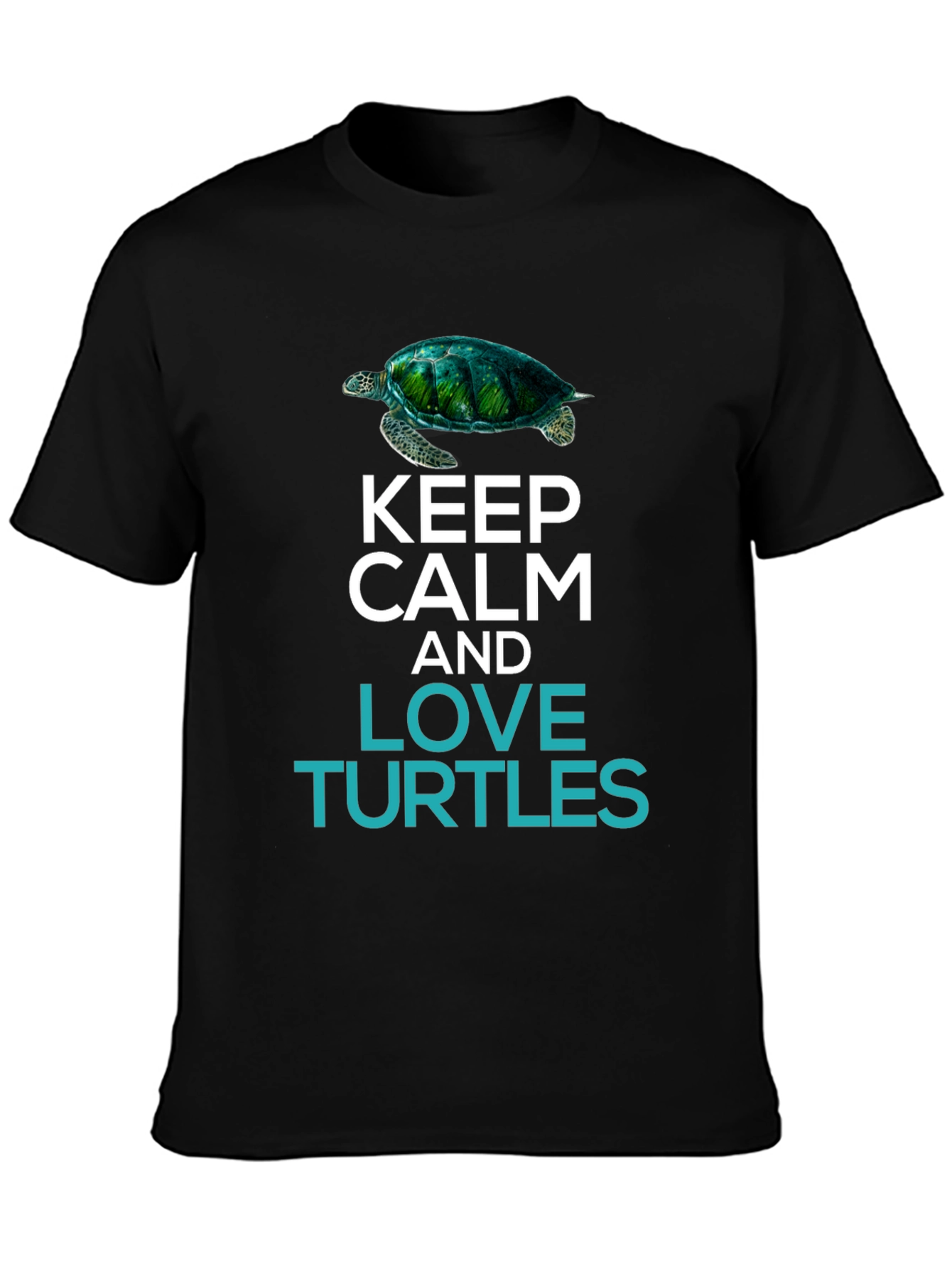 Keep Calm & Love Turtles Graphic T-Shirt