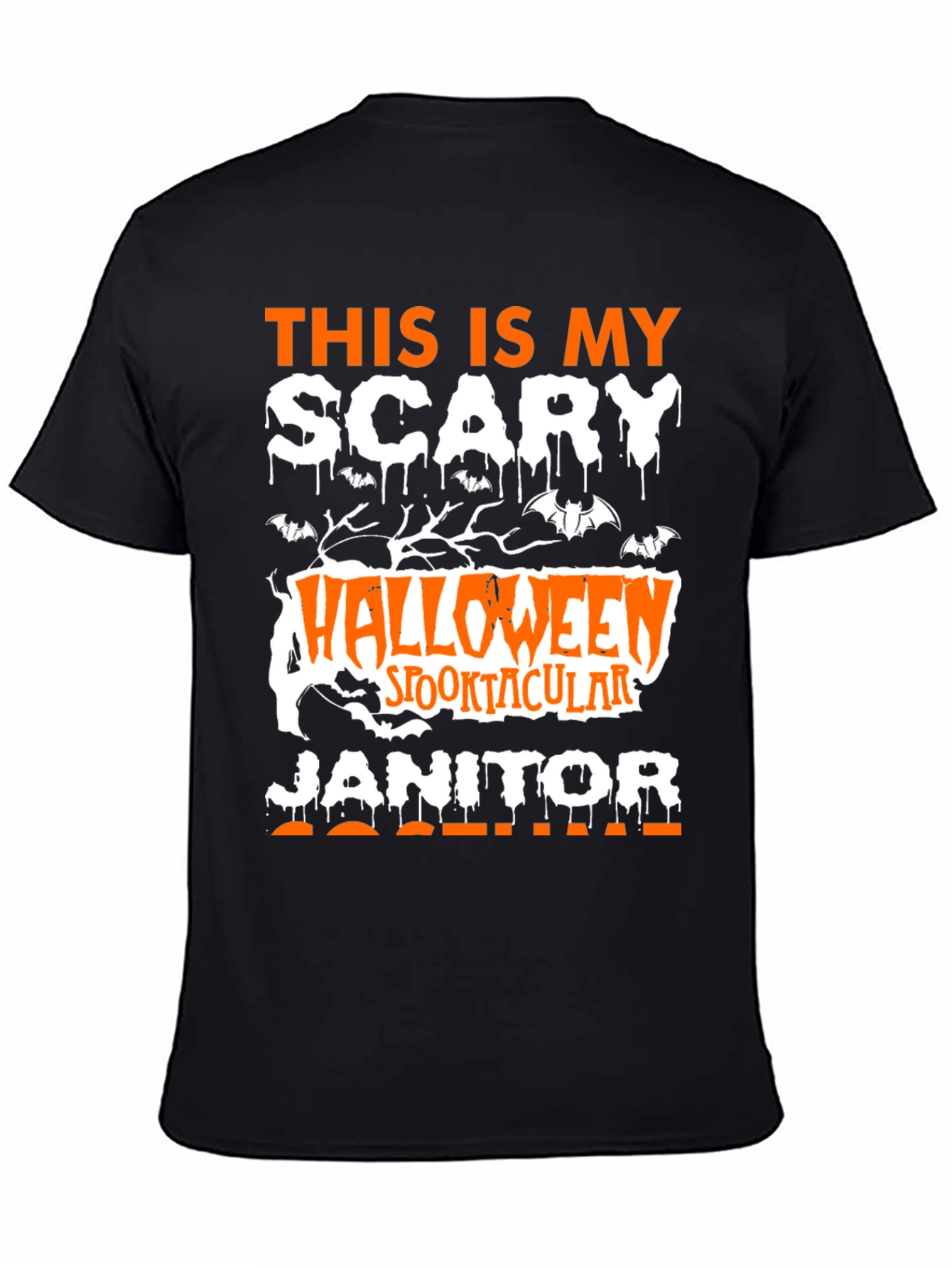 Scary Halloween Janitor T-Shirt