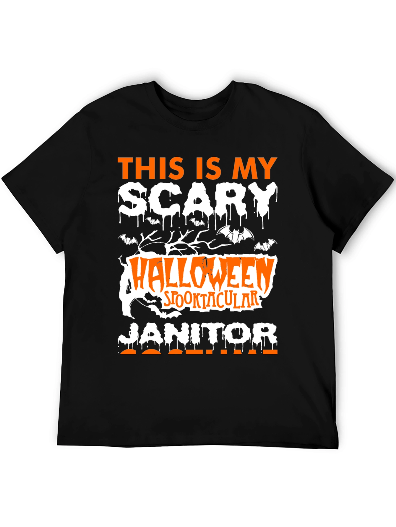 Scary Halloween Janitor T-Shirt