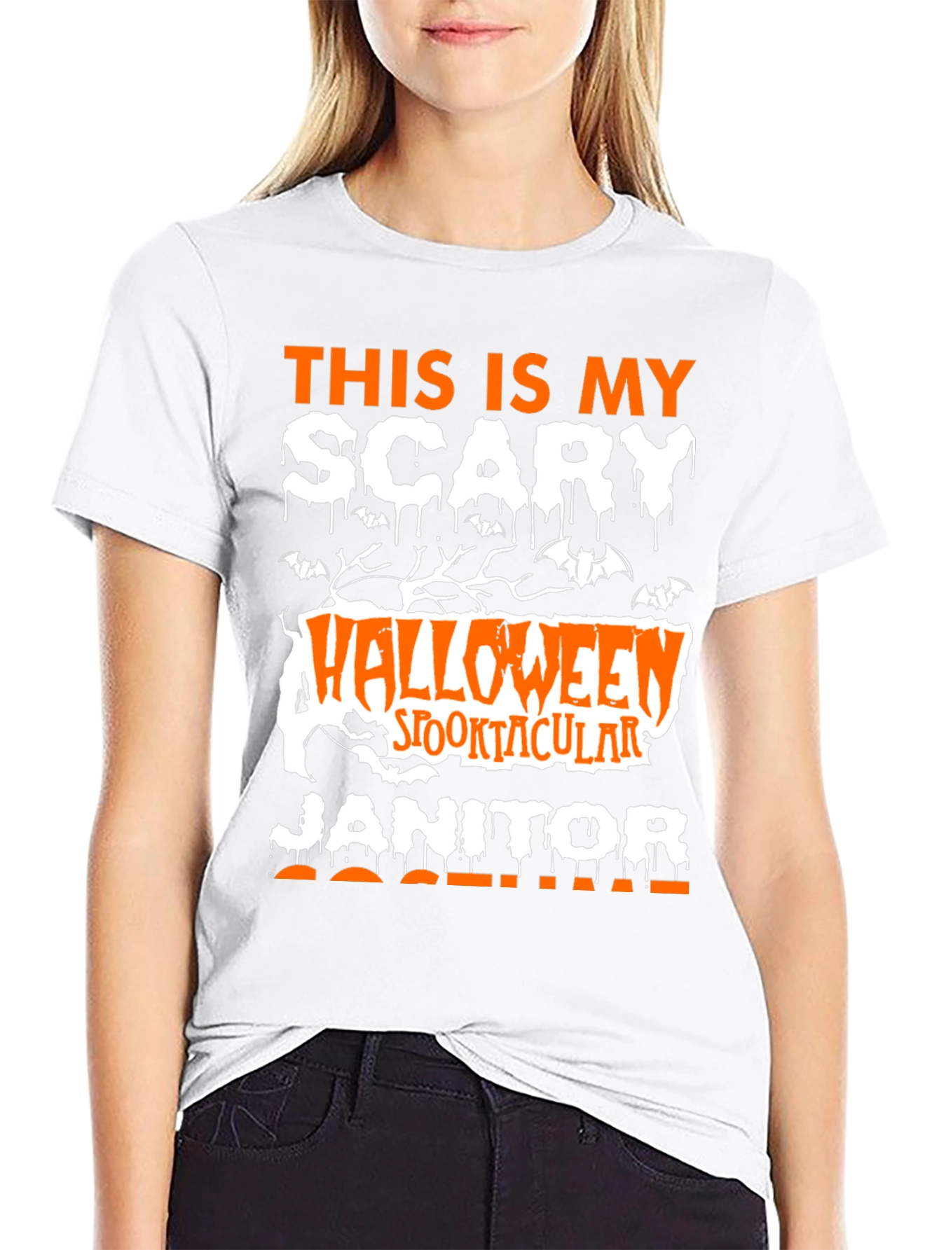Scary Halloween Janitor T-Shirt