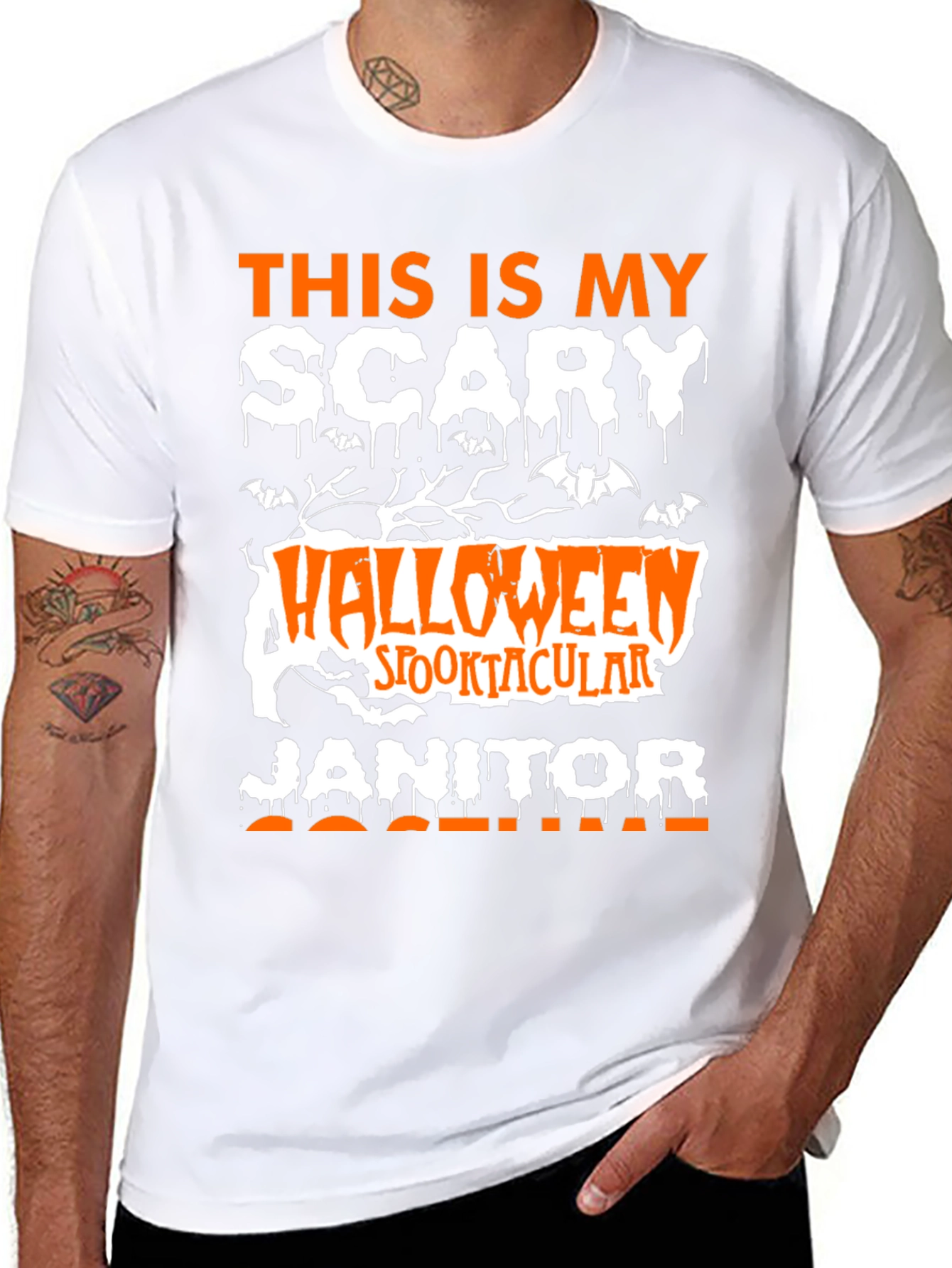Scary Halloween Janitor T-Shirt