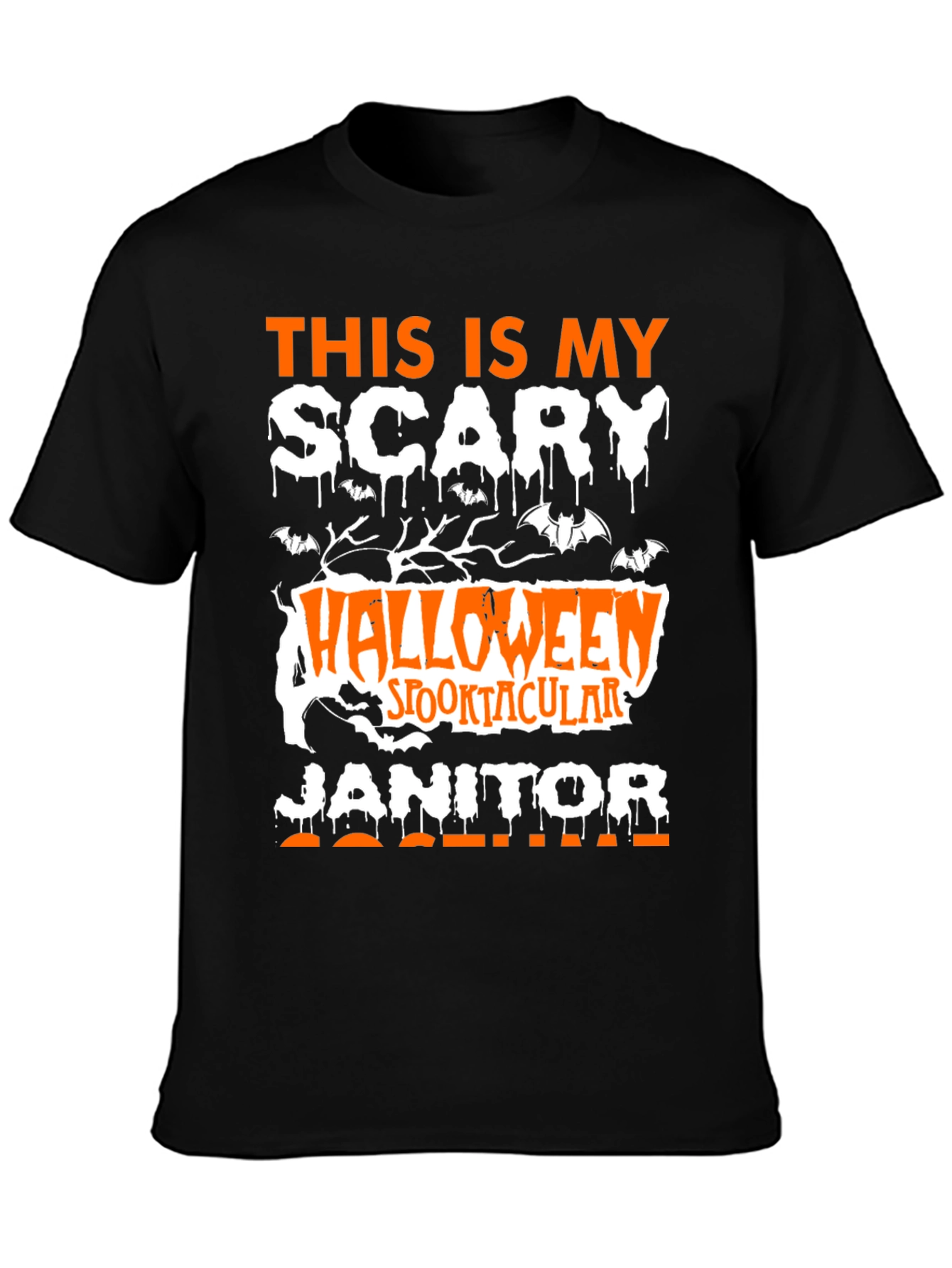 Scary Halloween Janitor T-Shirt