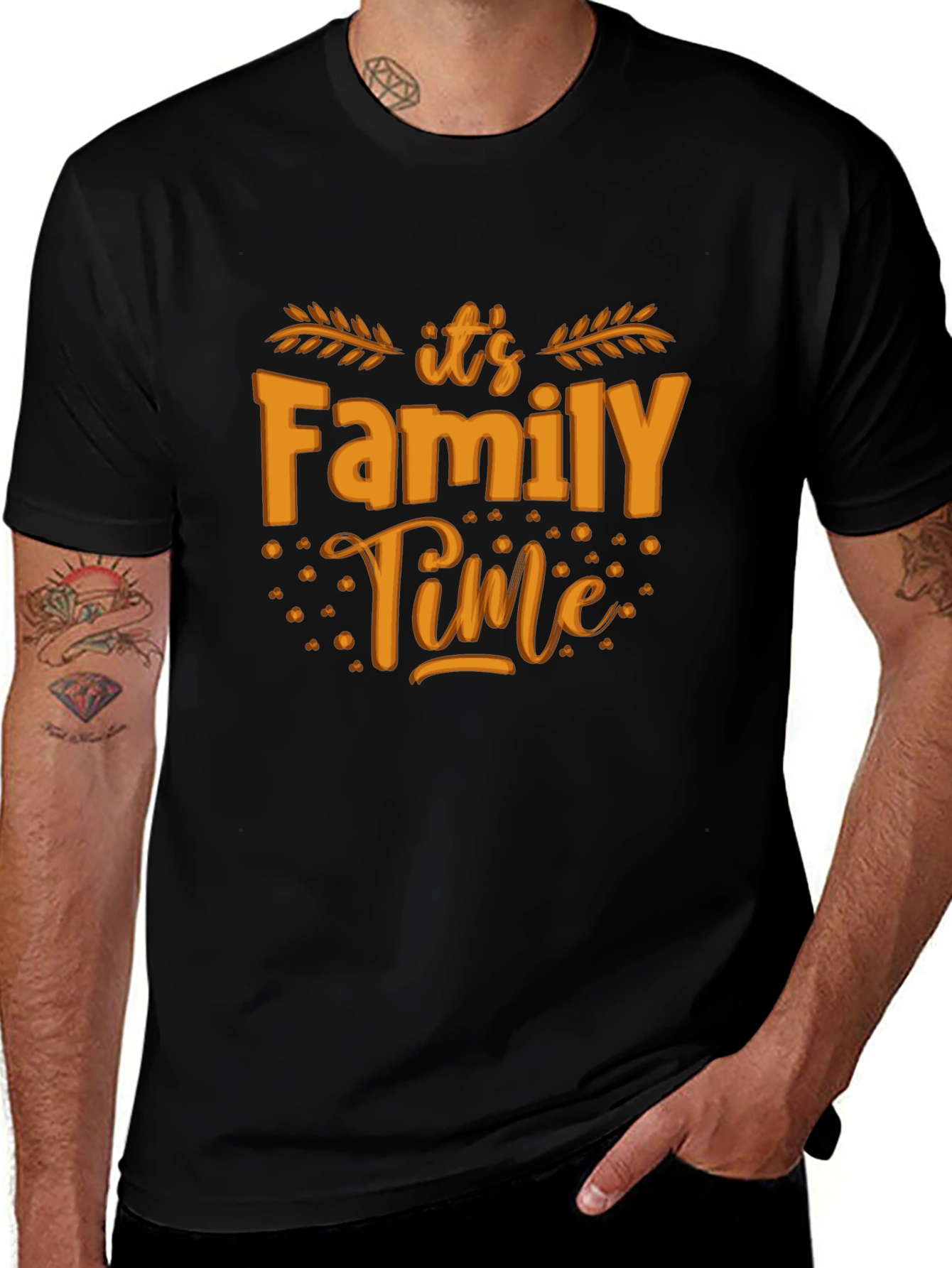 Family Time Graphic Tee - Black