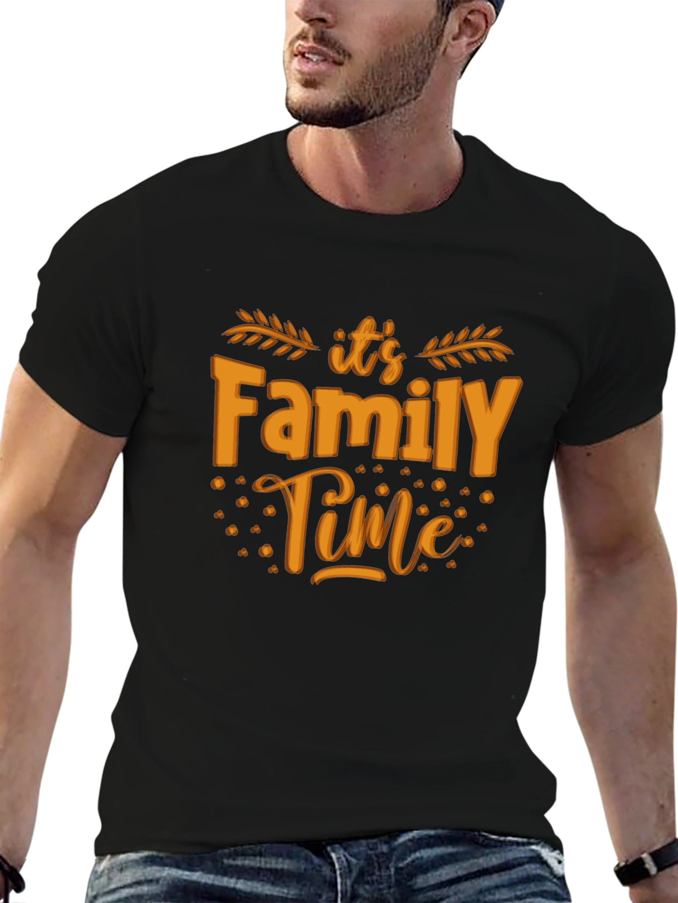 Family Time Graphic Tee - Black
