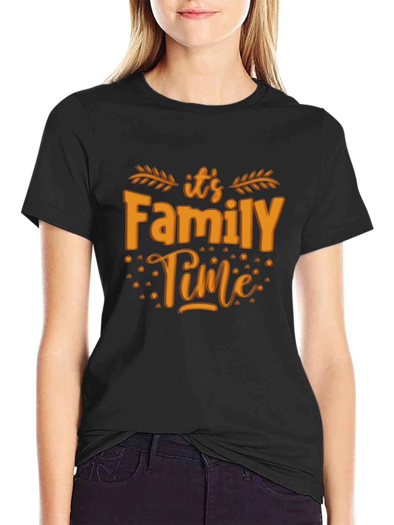 Family Time Graphic Tee - Black