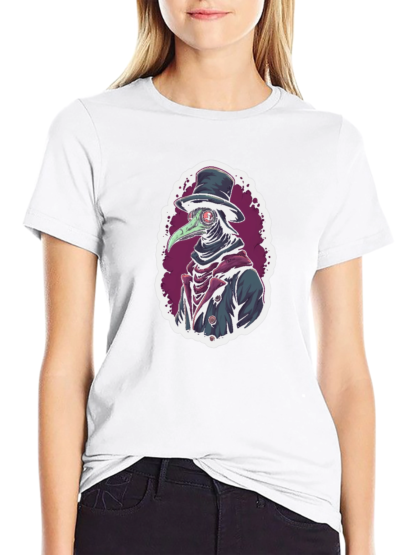 Plague Doctor Graphic Tee - Unique Design