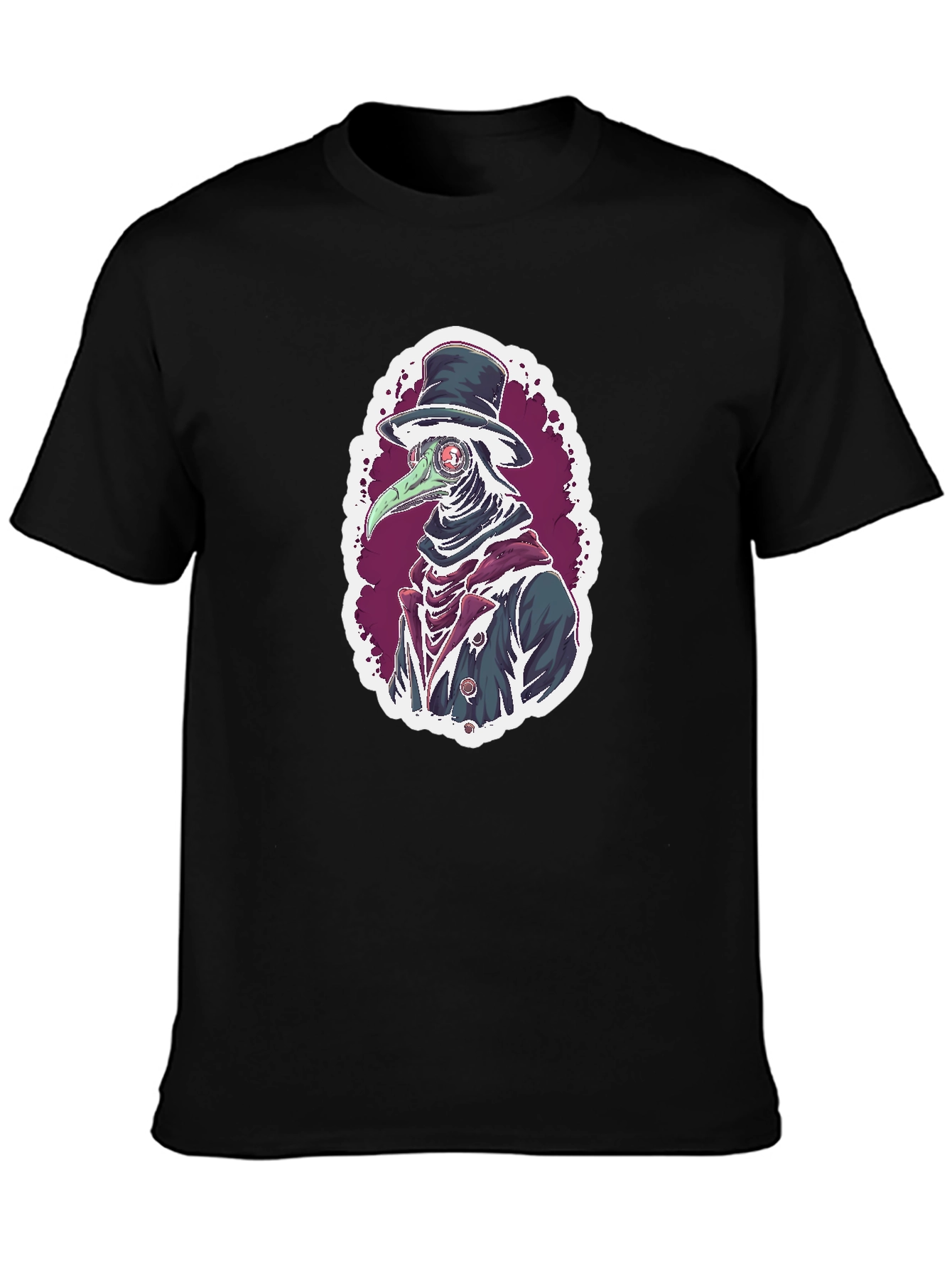 Plague Doctor Graphic Tee - Unique Design