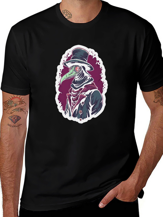 Plague Doctor Graphic Tee - Unique Design