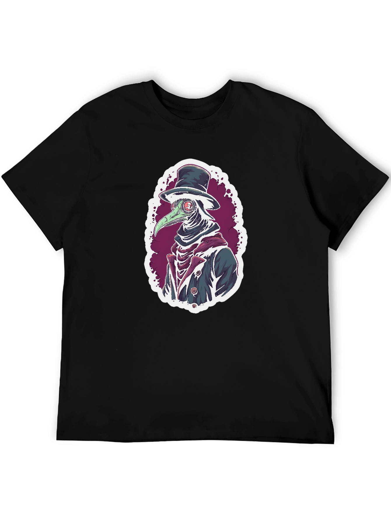 Plague Doctor Graphic Tee - Unique Design