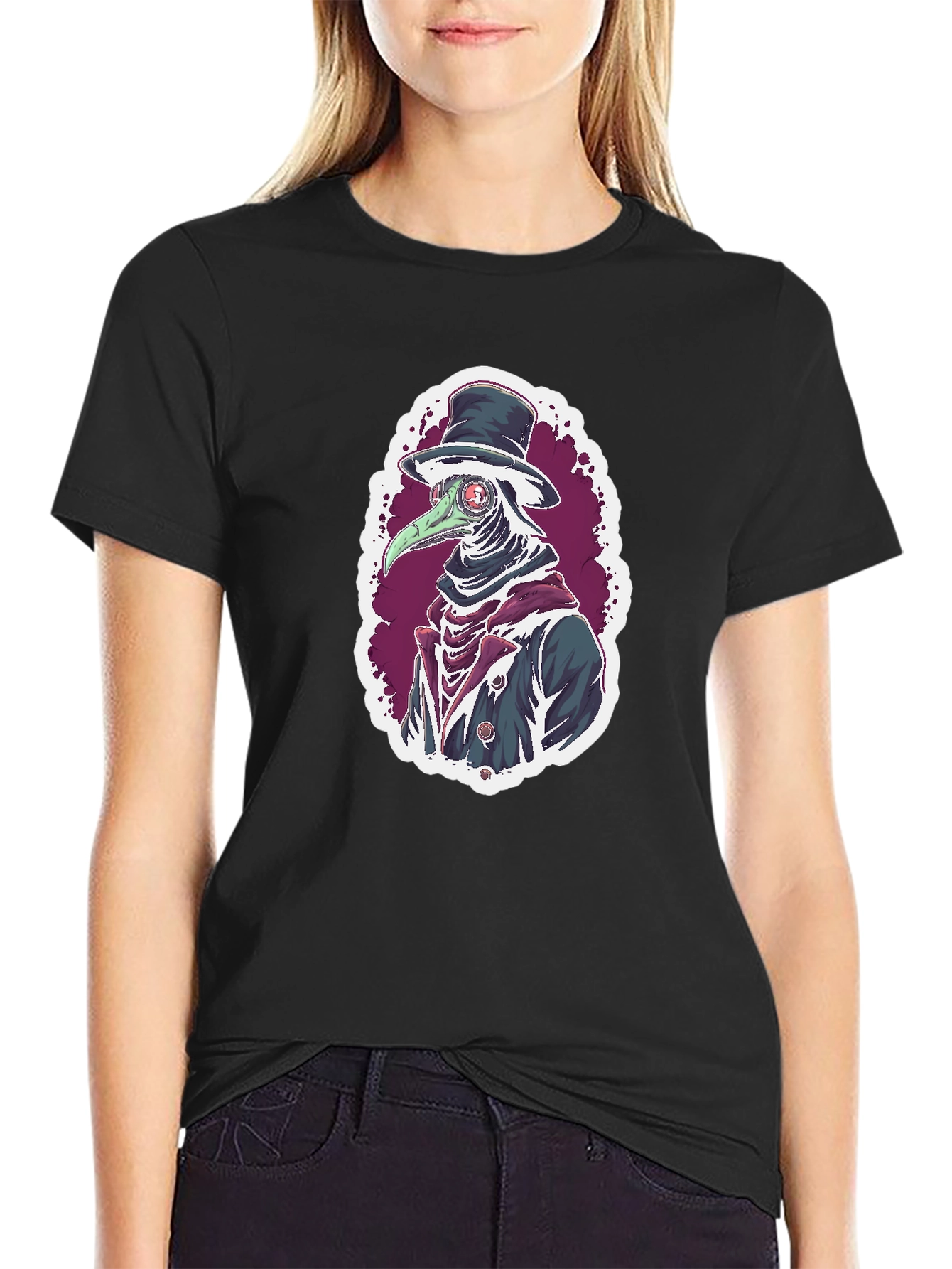 Plague Doctor Graphic Tee - Unique Design