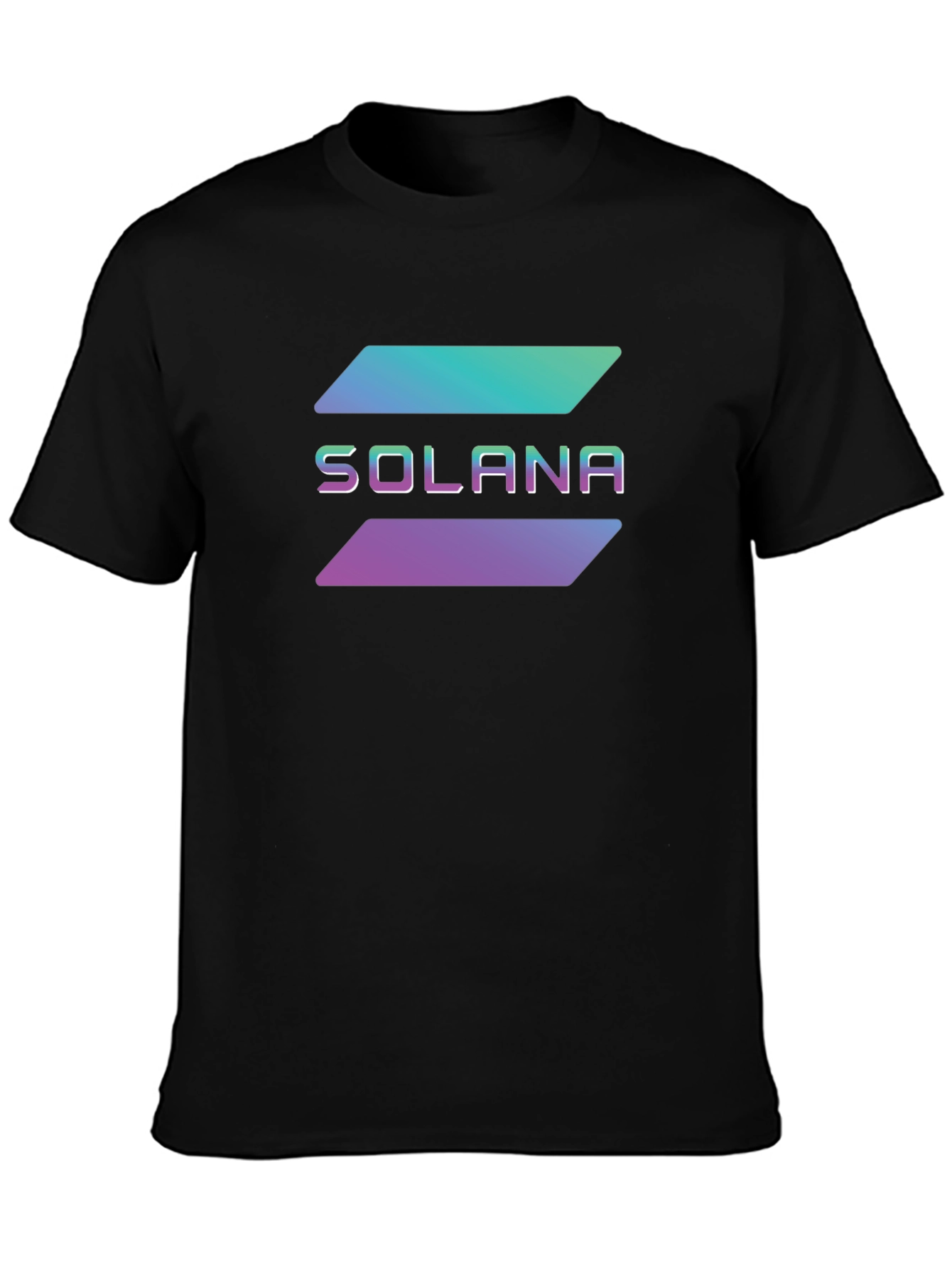 Solana Crypto T-Shirt - Black