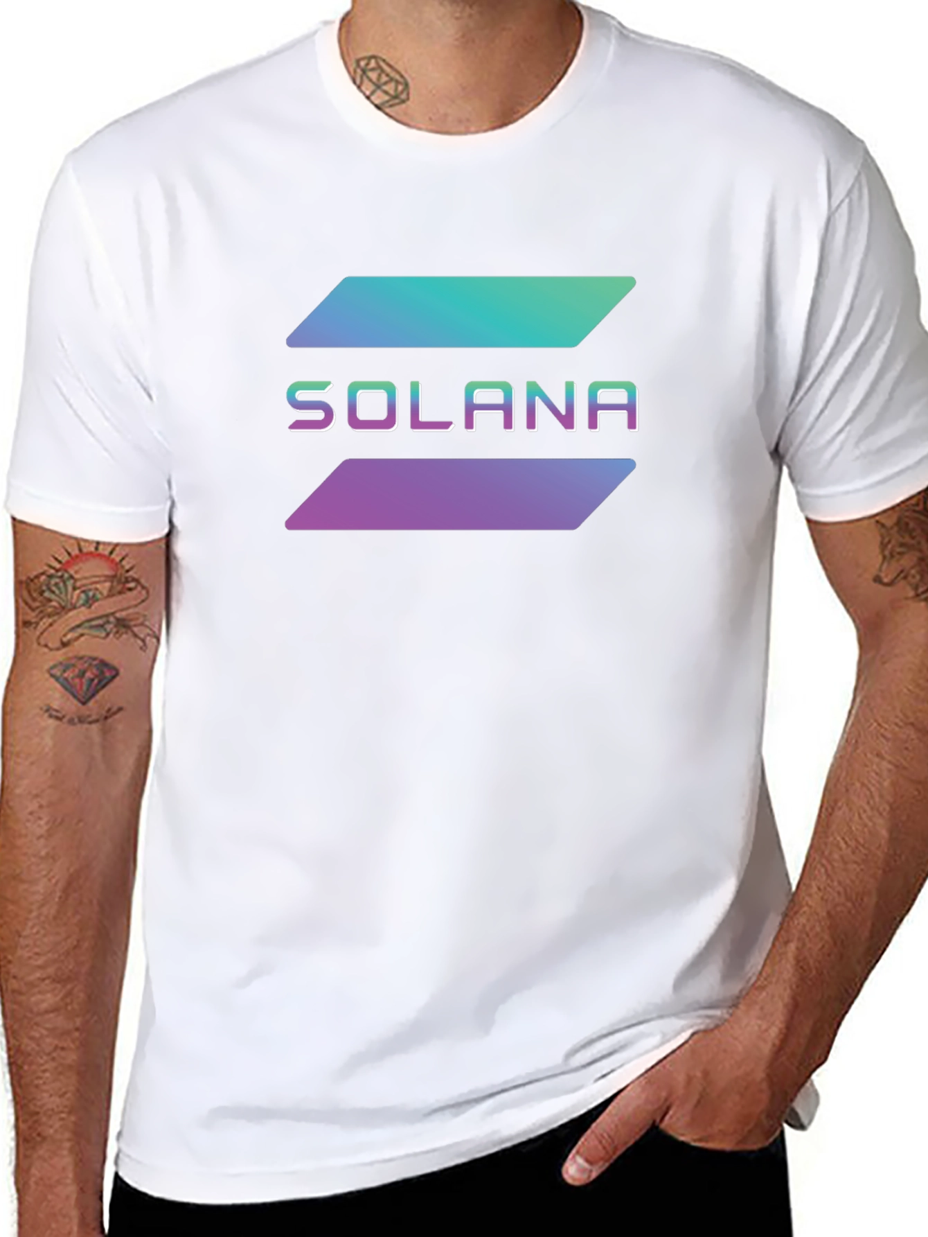 Solana Crypto T-Shirt - Black