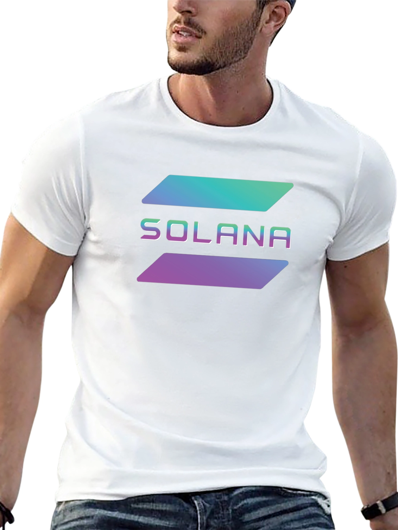 Solana Crypto T-Shirt - Black