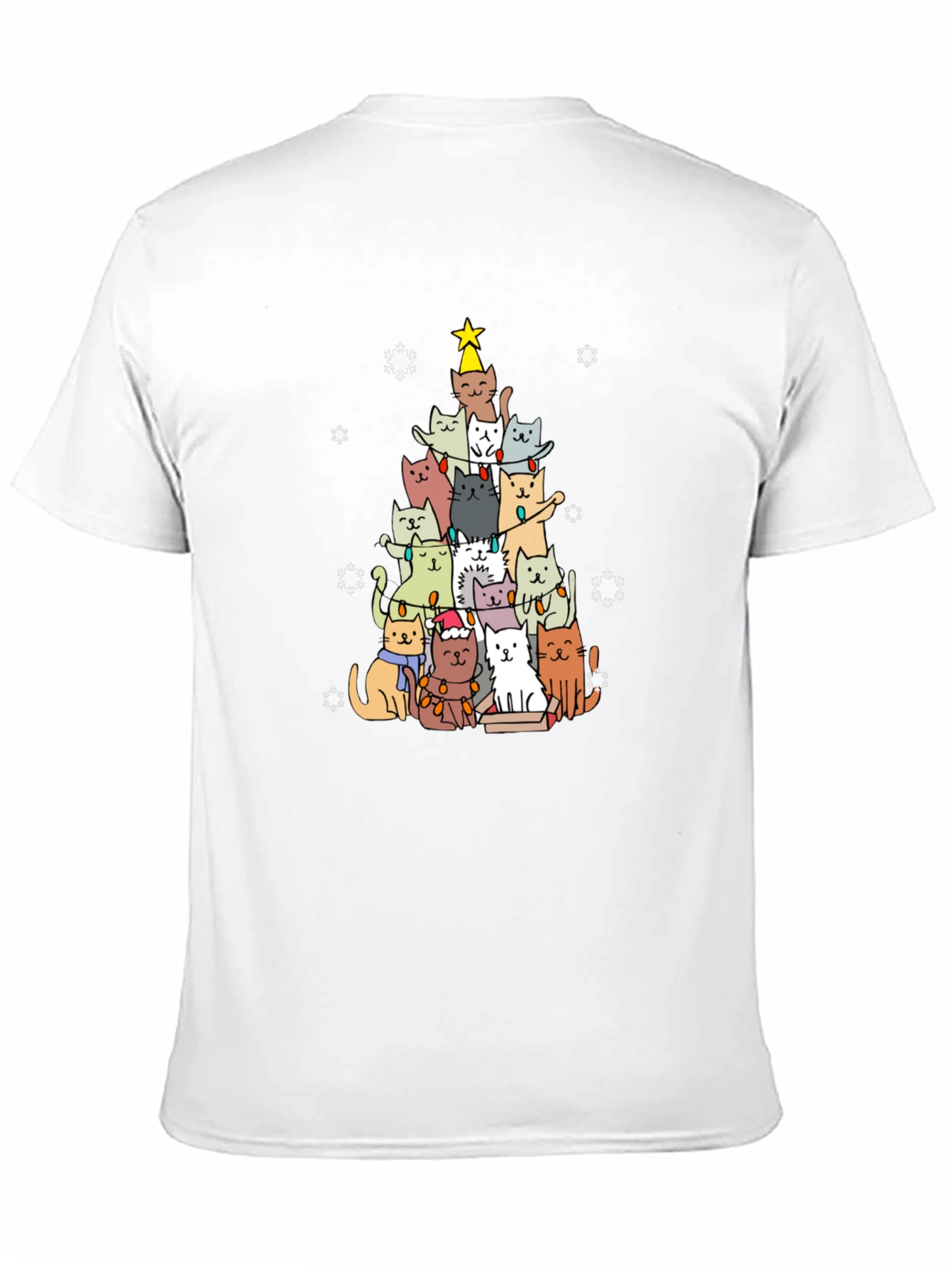 Festive Cat Christmas Tree T-Shirt