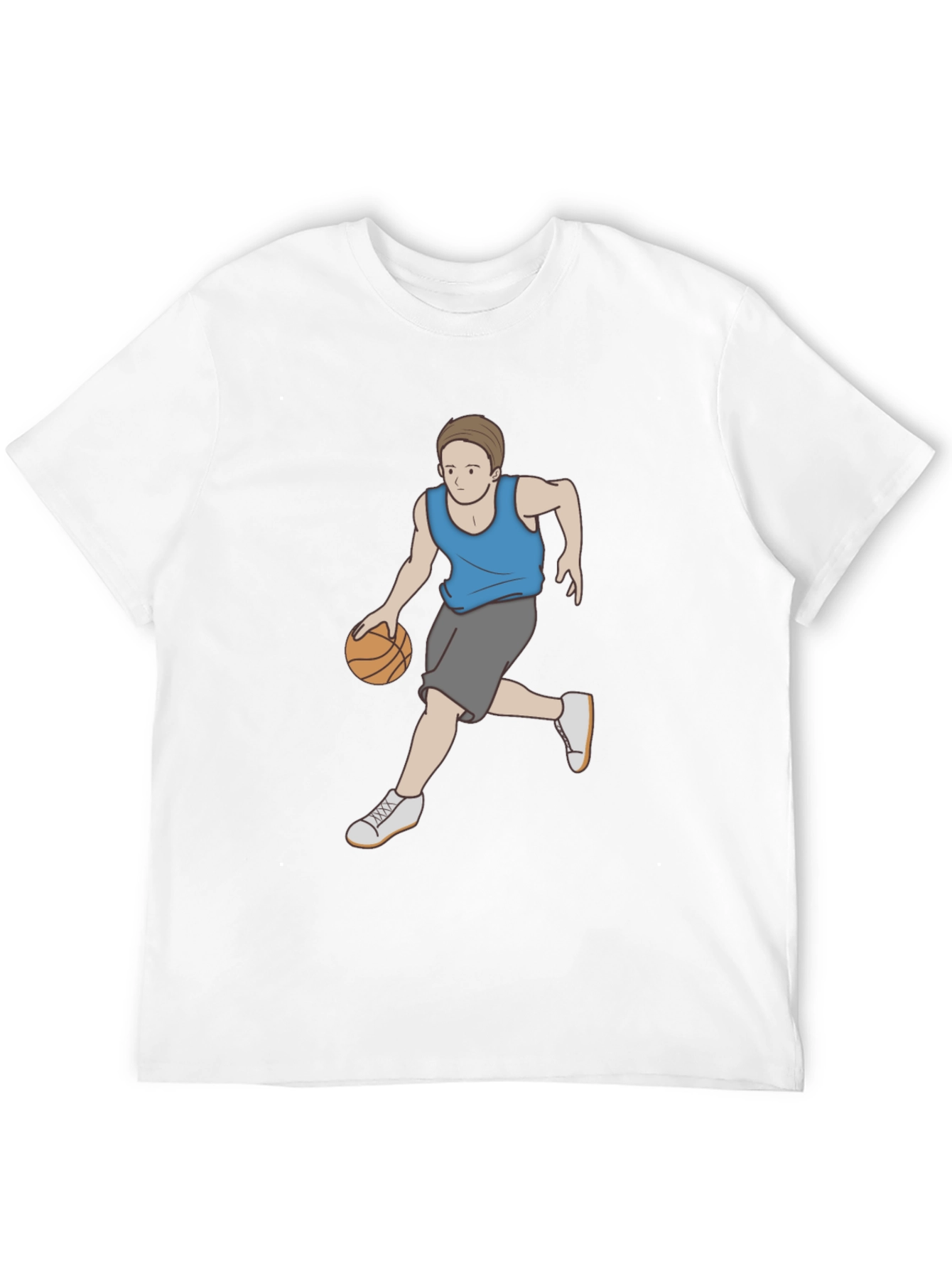 Basketball Player Graphic T-Shirt - Cool Black Tee