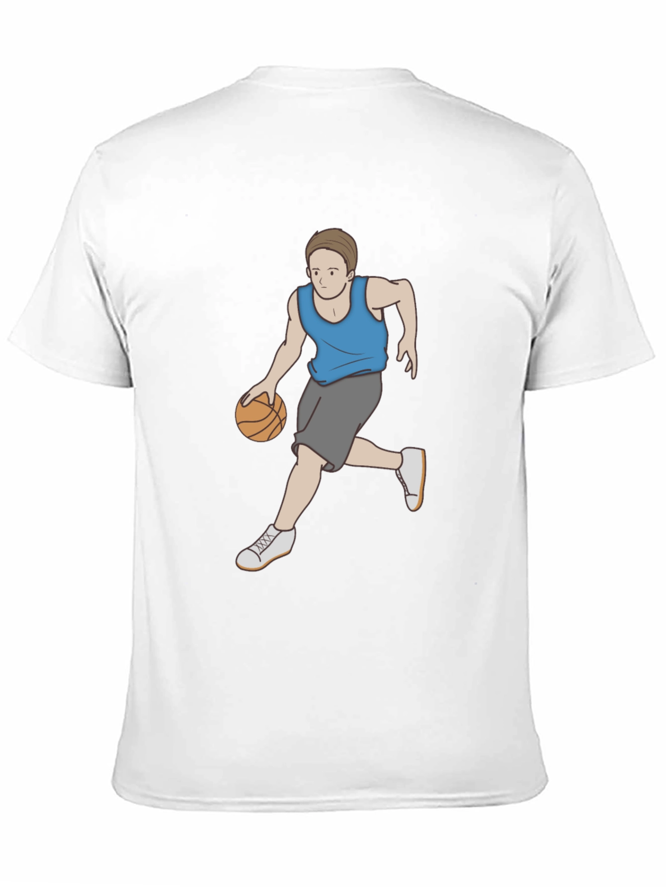 Basketball Player Graphic T-Shirt - Cool Black Tee