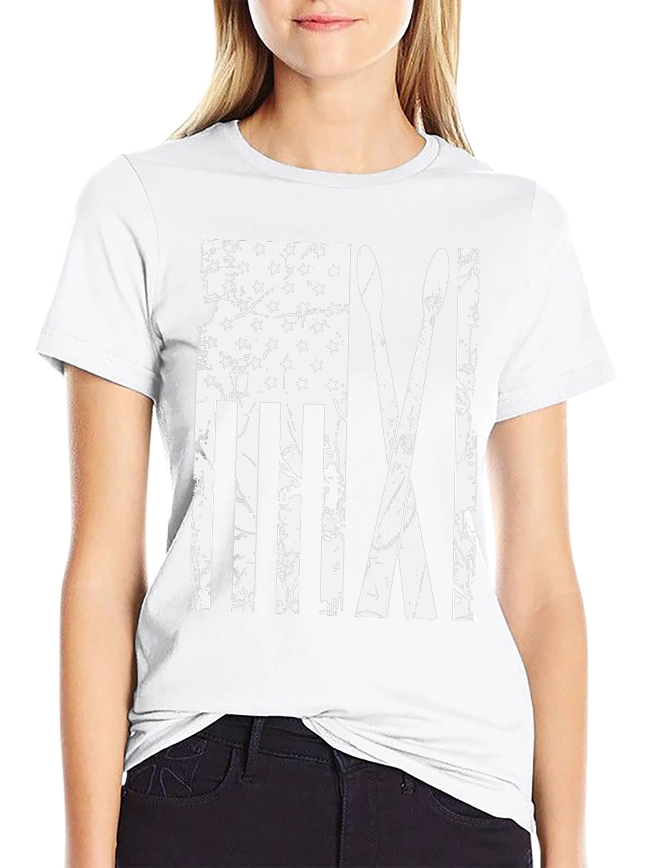 American Flag Drum Sticks Graphic Tee