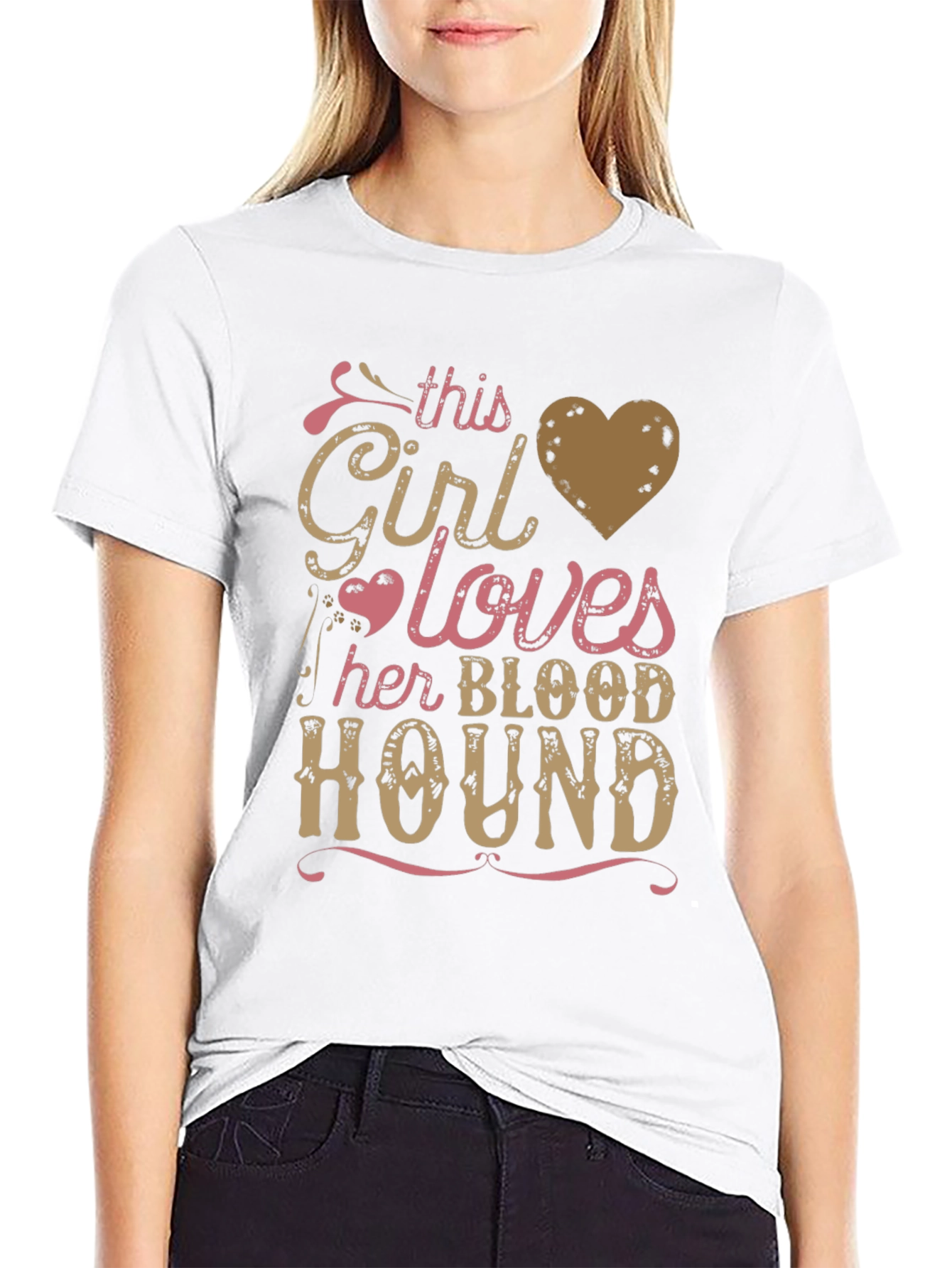 Girl Loves Her Bloodhound T-Shirt
