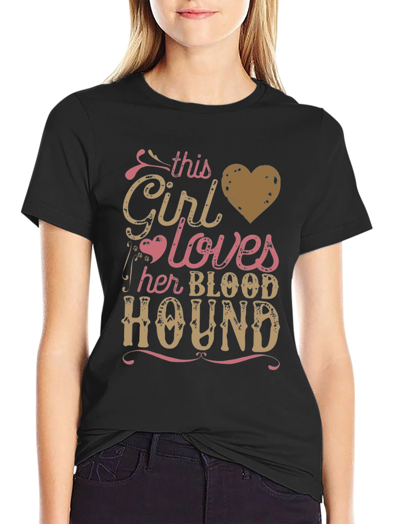 Girl Loves Her Bloodhound T-Shirt